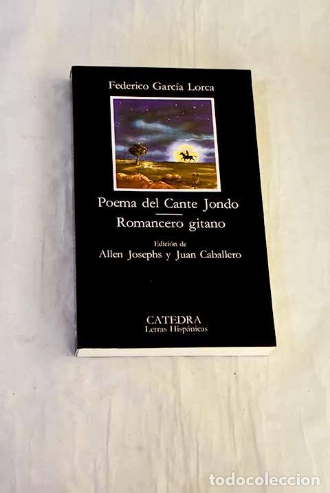 Libros: Poema del cante jondo; Romancero gitano.- Garc&iacute;a Lorca, Federico
