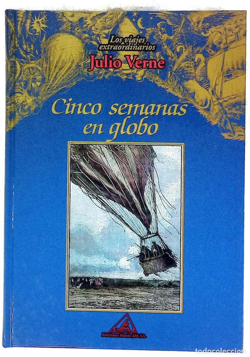 books: Cinco semanas en globo - Verne, Jules; Montaut, Henri de; Riou, &Eacute;douard