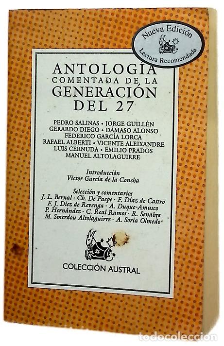 Livros em segunda m&atilde;o: Antolog&iacute;a comentada de la Generaci&oacute;n del 27