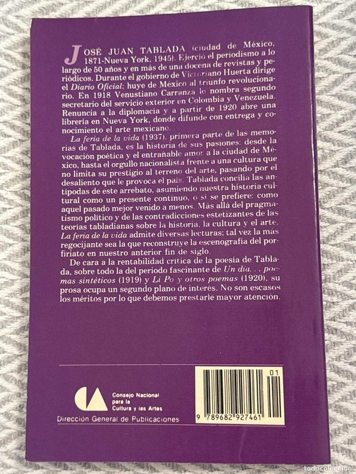 Libros: La feria de la vida - Jos&eacute; Juan Tablada - Foto 3