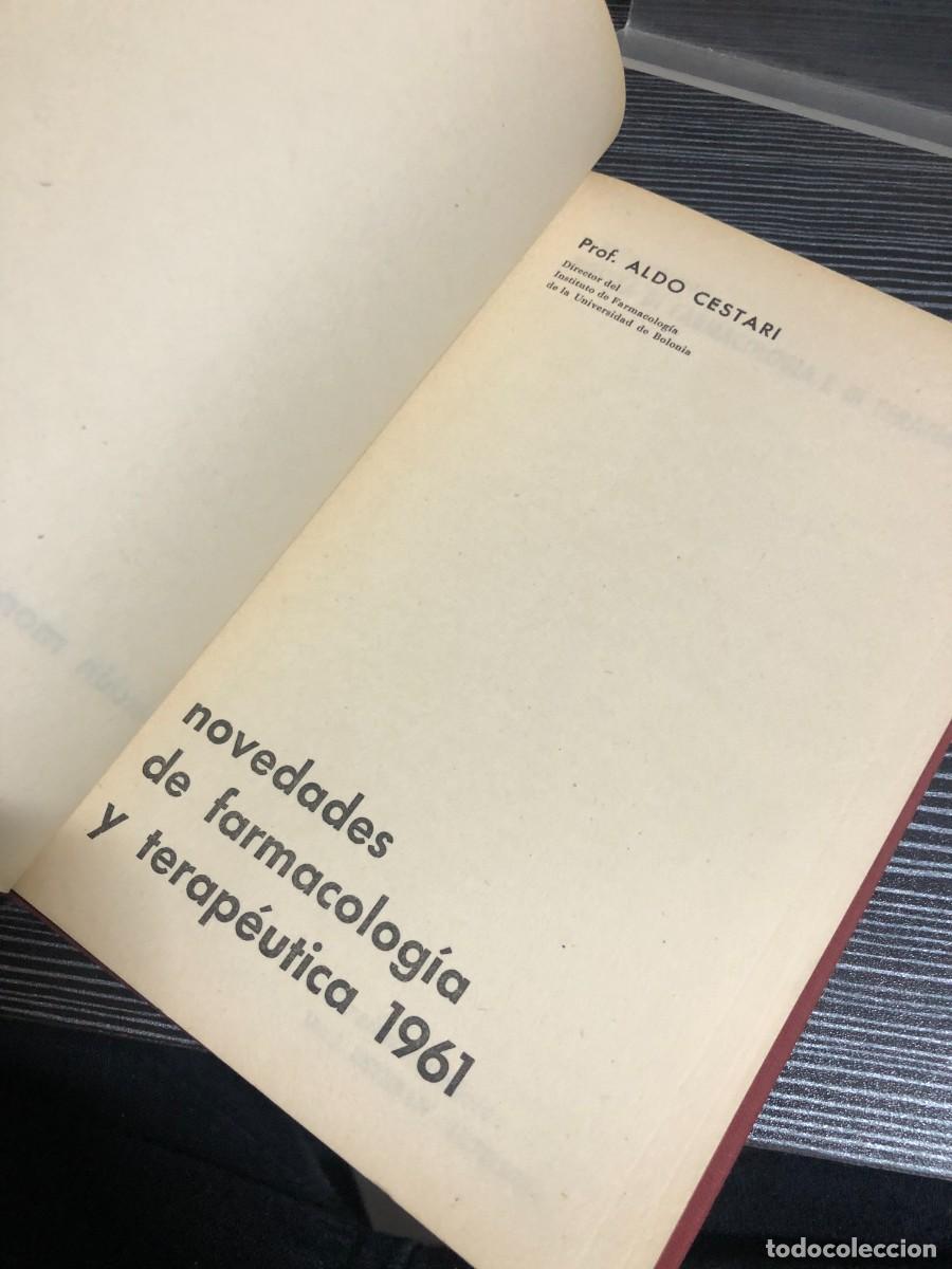 Libros: Novedades de farmacolog&iacute;a y terap&eacute;utica 1961 Prof. Aldo Cestari / Instituto de Farmacolog&iacute;a de la Un