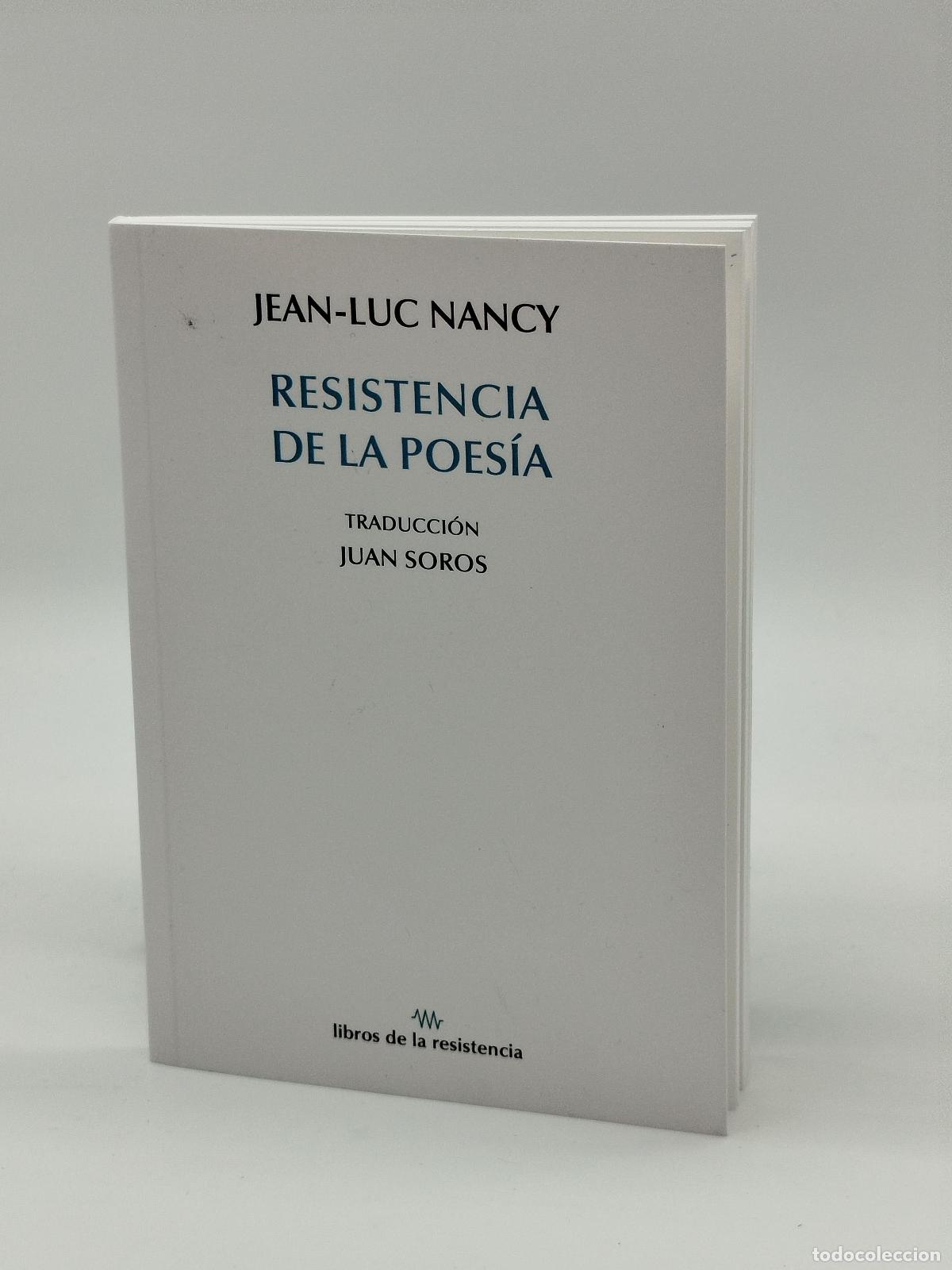 Libros: NANCY, Jean-Luc. - Resistencia de la poes&iacute;a. - Foto 1