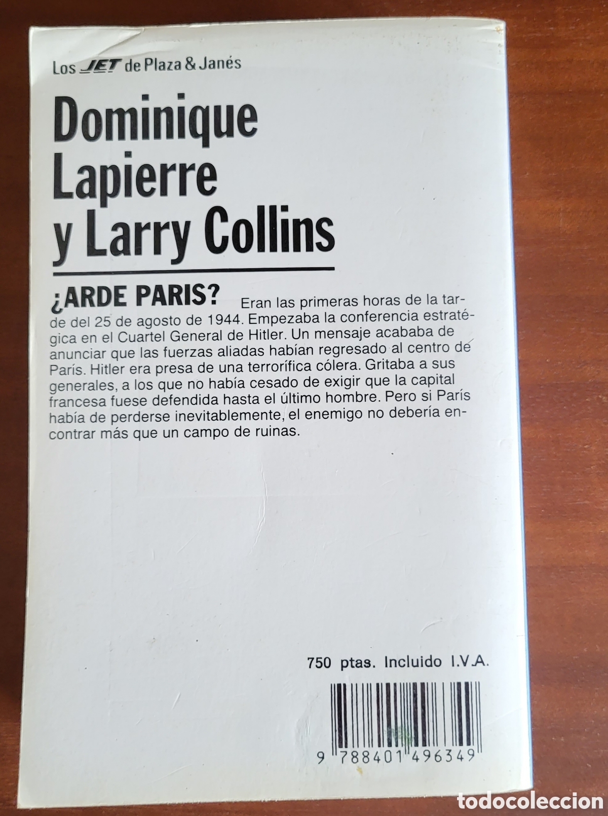 Libros: &iquest;ARDE PARIS?/Dominique Lapierre y Larry Collins - Foto 2