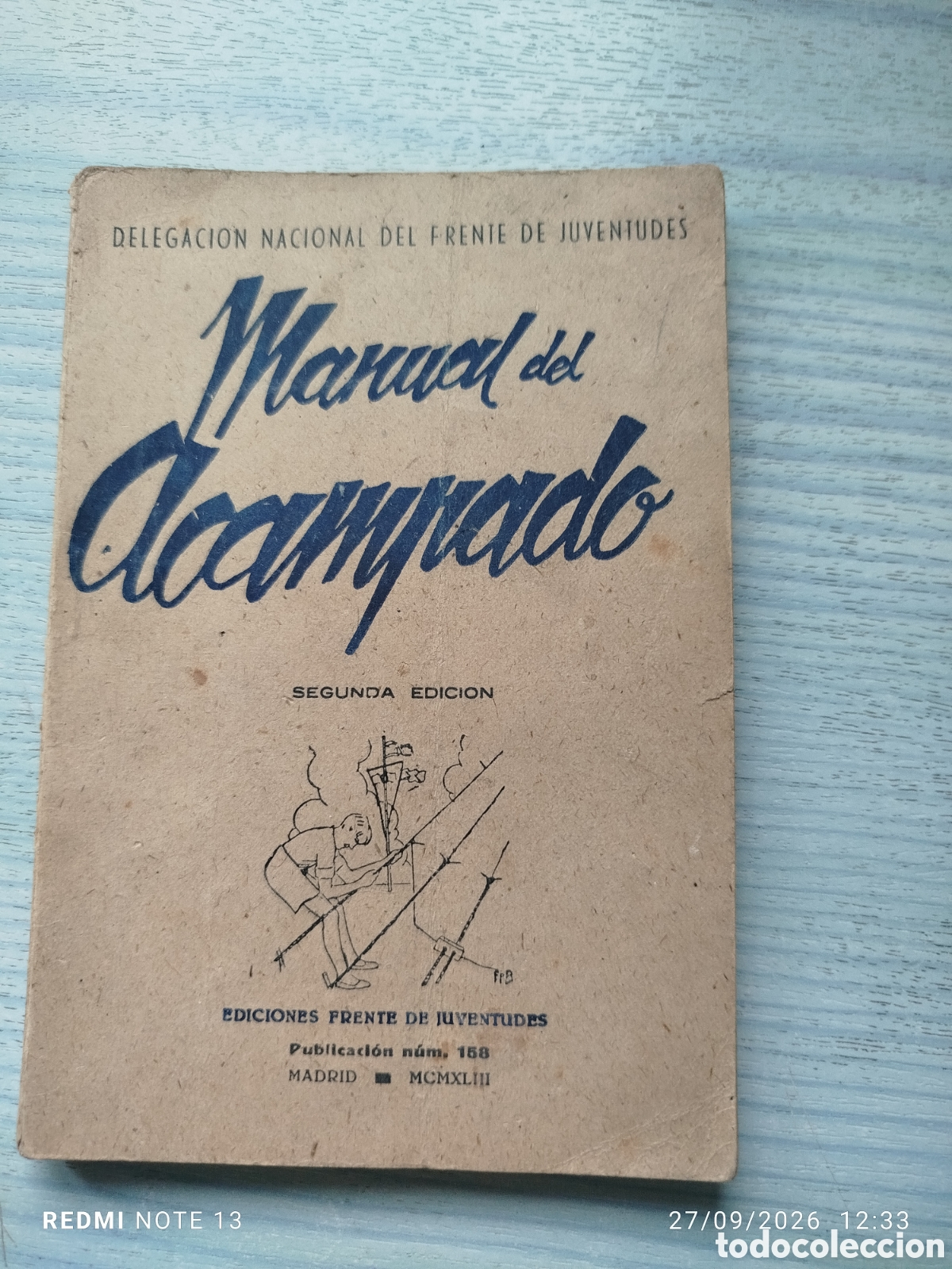 Libros: Manual del acampado .frente juventudes