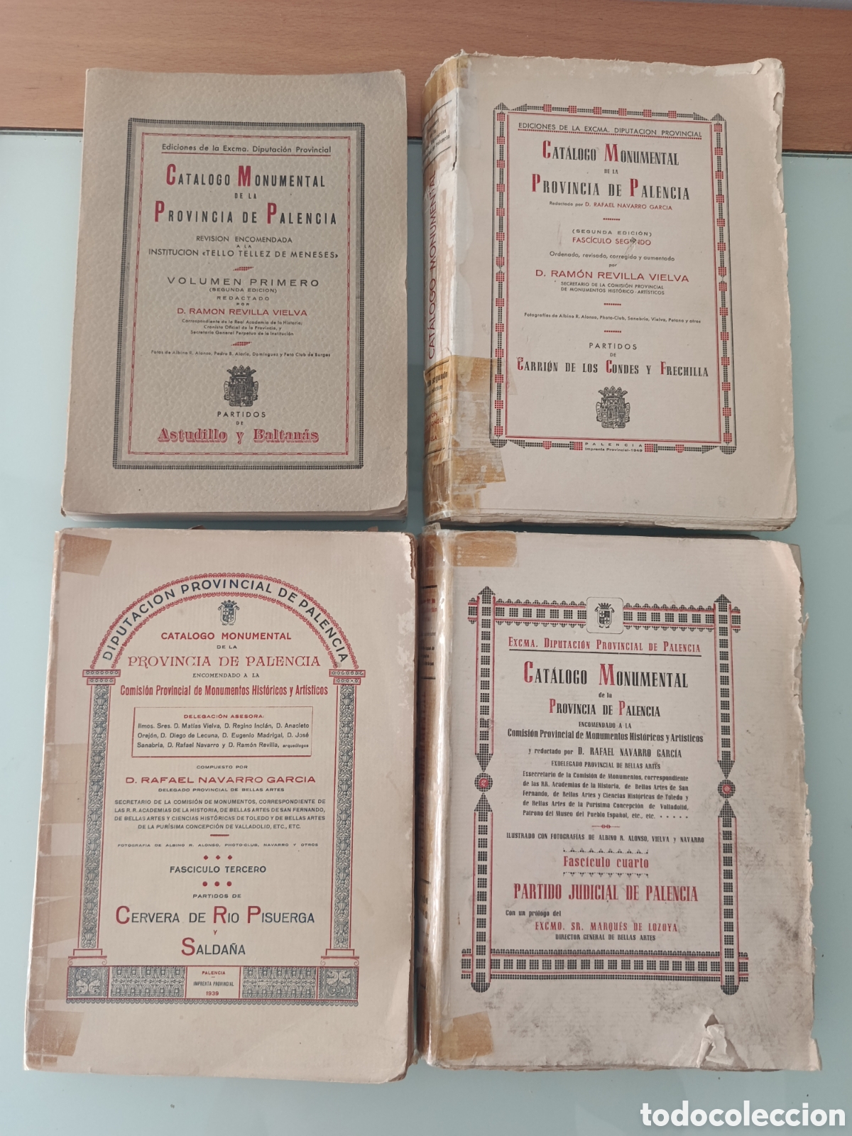 Libros: CAT&Aacute;LOGO MONUMENTAL DE LA PROVINCIA DE PALENCIA. OBRA COMPLETA EN CUATRO TOMOS