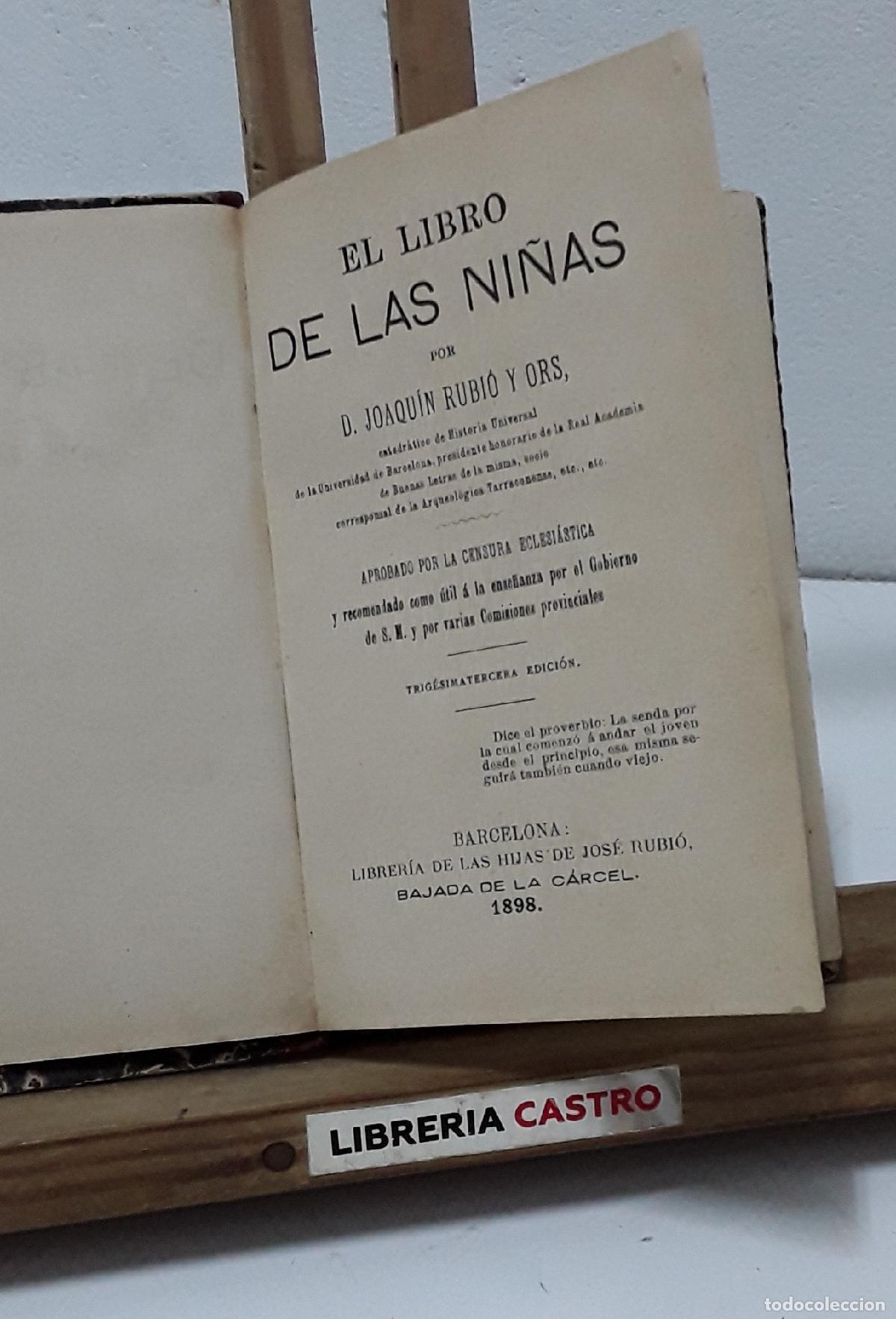 Libros: El libro de las ni&ntilde;as - D. Joaqu&iacute;n Rubi&oacute; y Ors. - Foto 1