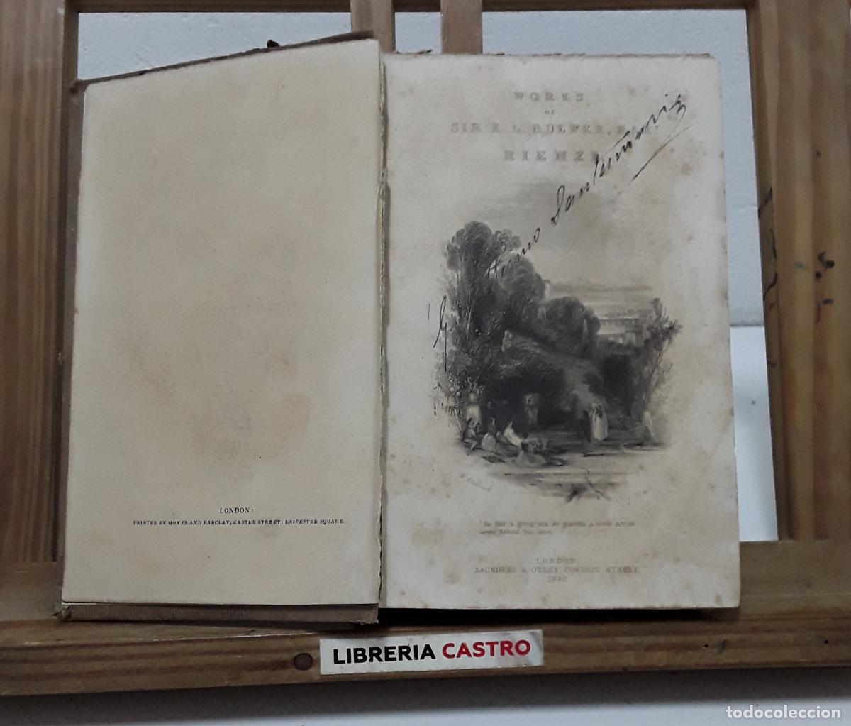 Libros: Rienzi, the last of the roman tribunes. E. L. Bulwer - Sir E. L. Bulwer. Bart.