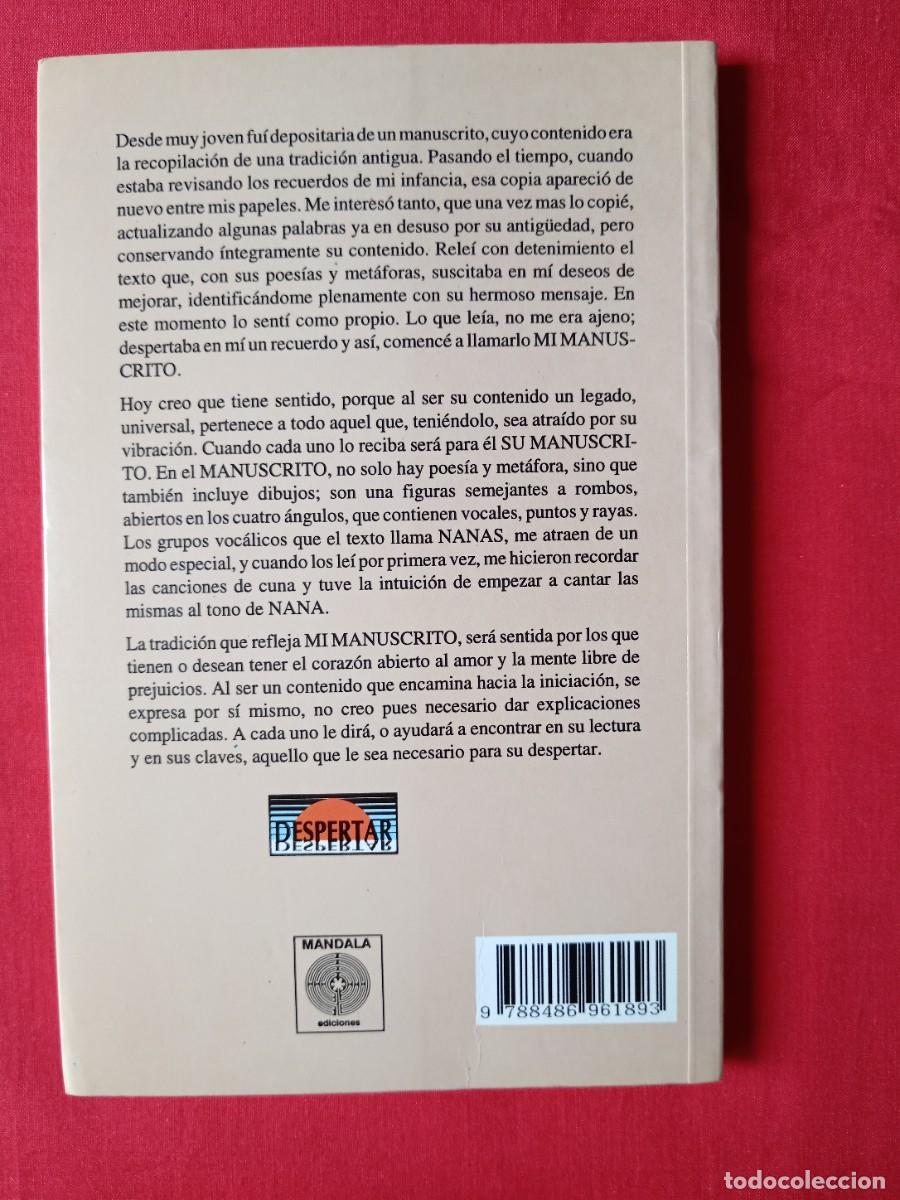 Libros: MI MANUSCRITO EL PODER LOS CANTOS VOC&Aacute;LICOS. LEO BLAZQUEZ. MANDALA EDICIONES 1993 - Foto 2