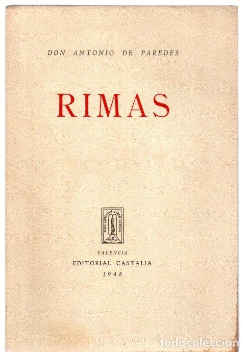 Libros: Rimas - Paredes, Don Antonio de