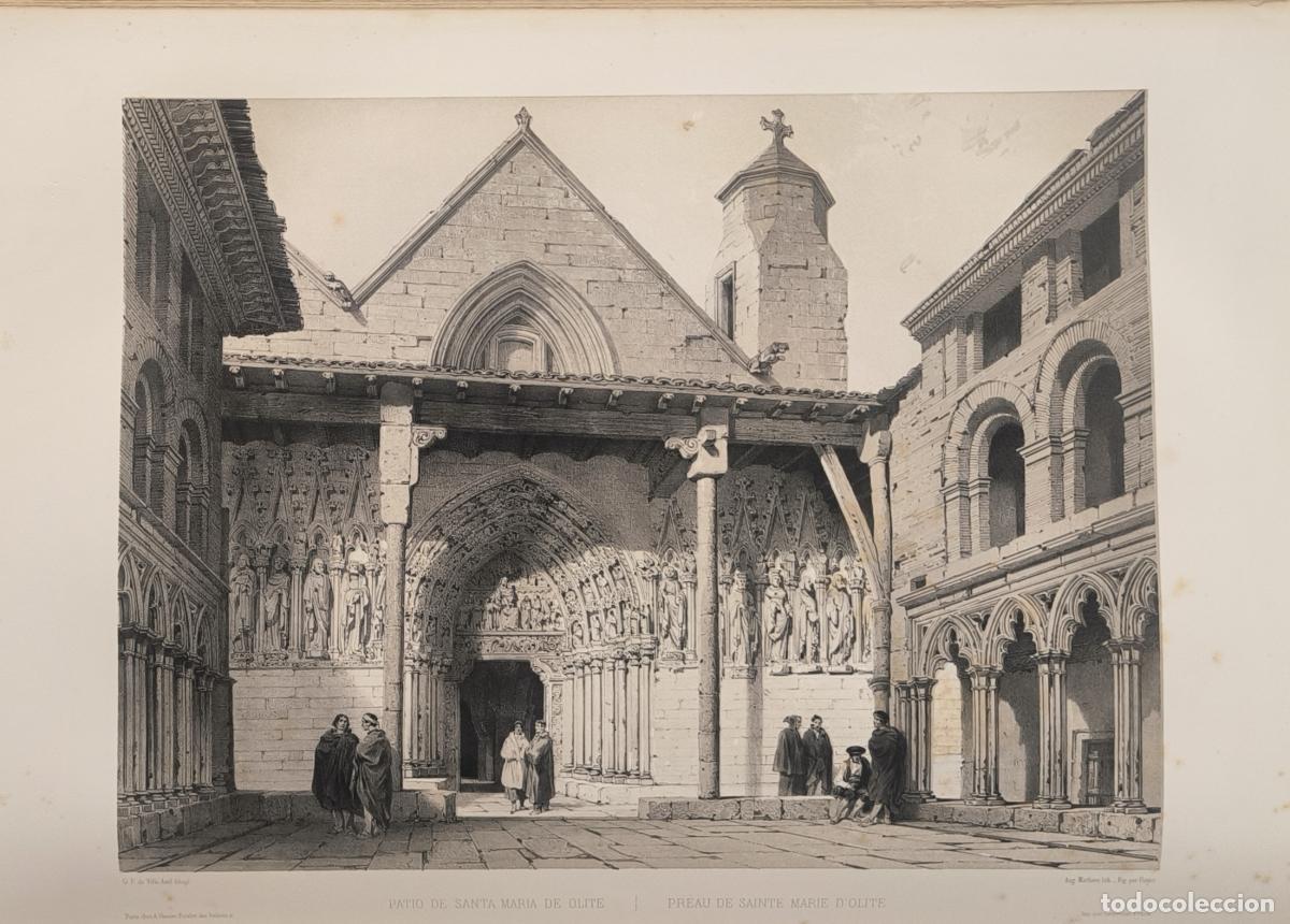 Libros: P&oacute;rtico de la Iglesia de Santa Mar&iacute;a de Olite - Genaro P&eacute;rez de Villa-Amil - Patricio de la Escosura
