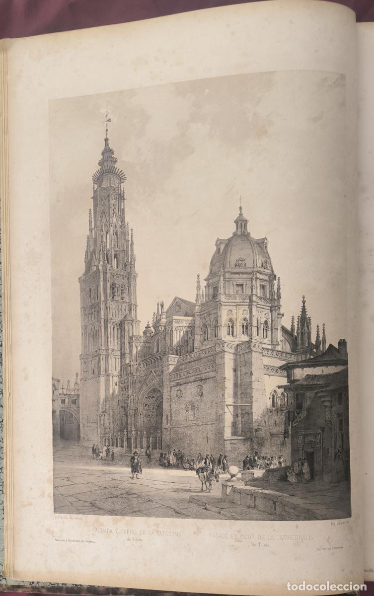 Libros: Vista general de la gran fachada de la Catedral de Toledo, tomada de la casa de Ayuntamiento de la m