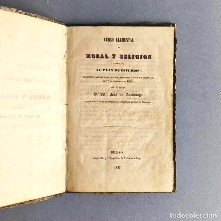Libros: Curso Elemental de Moral y Religi&oacute;n, arreglado al plan de estudios decretado para las universidades,