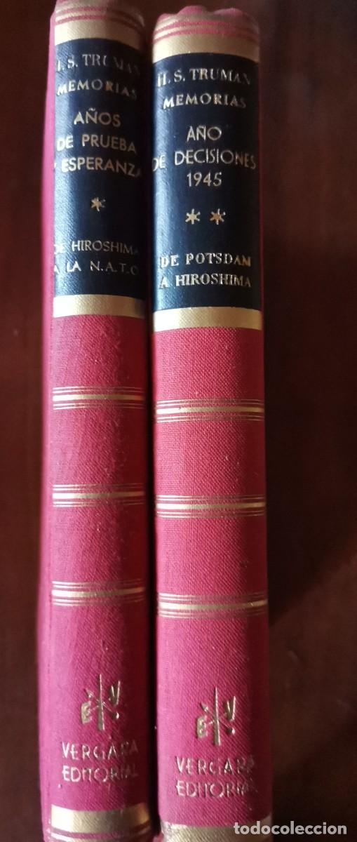 Libros: HARRY S. TRUMAN. MEMORIAS COMPLETAS EN 2 TOMOS VERGARA EDITORIAL 1956