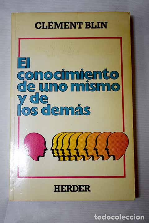 Livres: El conocimiento de uno mismo y los dem&aacute;s.- Blin, Cl&eacute;ment
