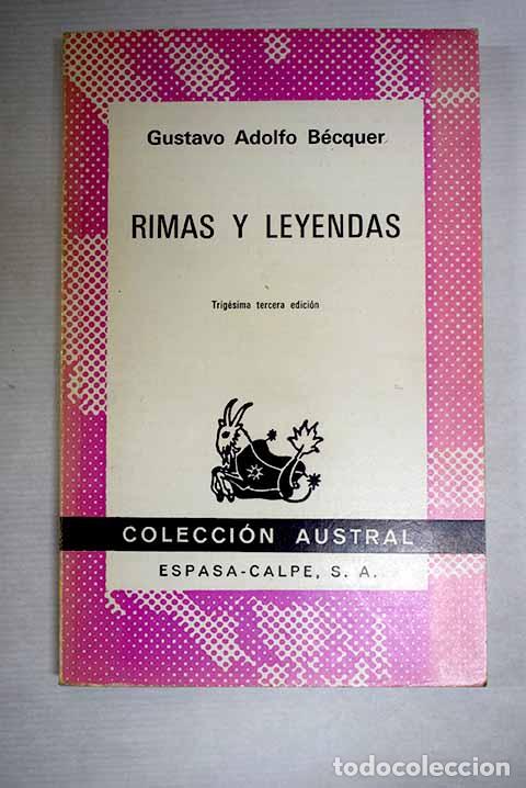 Livros em segunda m&atilde;o: Rimas ; y Leyendas: B&eacute;cquer, Gustavo Adolfo.- B&eacute;cquer, Gustavo Adolfo