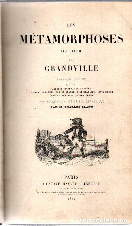 Livros em segunda m&atilde;o: Les m&eacute;tamorphoses du jour - Grandville