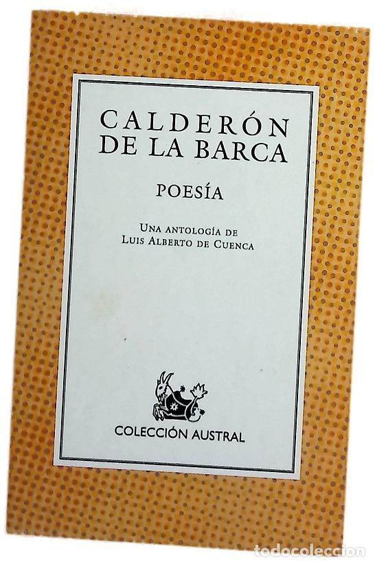 Libros: Poes&iacute;a - Calder&oacute;n de la Barca, Pedro; Cuenca, Luis Alberto de