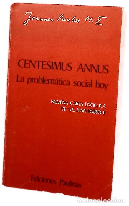 Libros: Centesimus annus la problem&aacute;tica social hoy