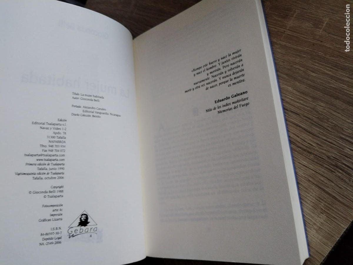 Libros: La mujer habitada- gioconda Belli -25 edicion - Foto 5