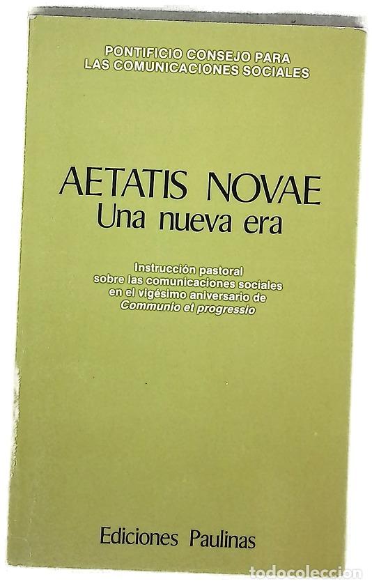 Libros: Aetatis novae una nueva era