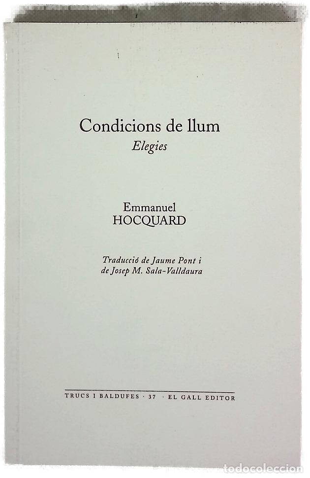 Libros: Condicions de llum : Elegies - Foto 1