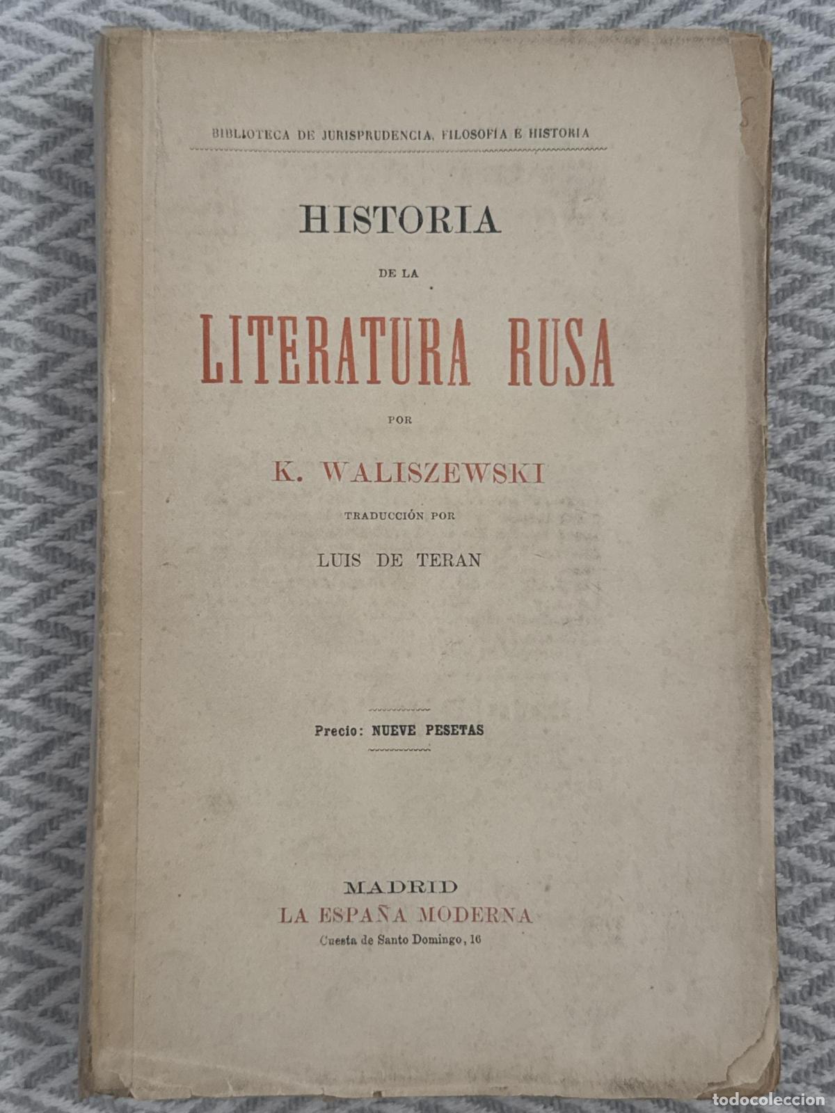 Libros: Historia de la literatura rusa - Luis de Teran