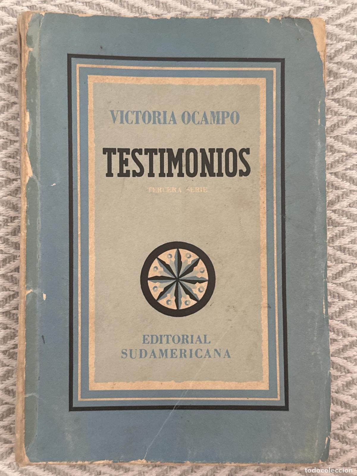 Libros: Testimonios. Tercera serie - Victoria Ocampo