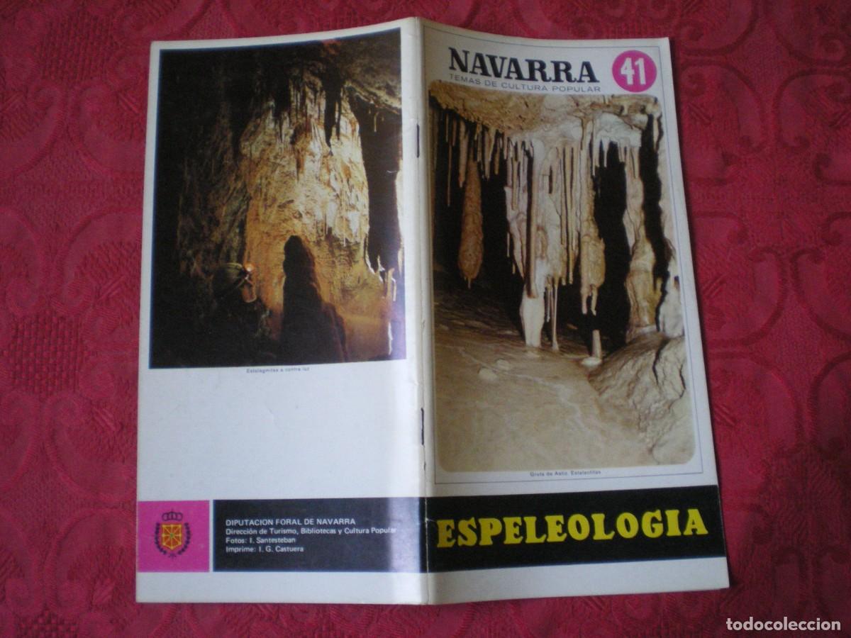 Libros: NAVARRA TEMAS DE CULTURA POPULAR 41. ESPELEOLOG&Iacute;A. JOS&Eacute; MAR&Iacute;A MART&Iacute;NEZ PE&Ntilde;UELA.