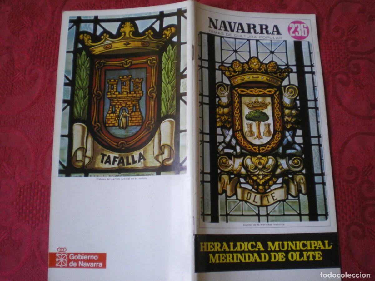 Libros: NAVARRA TEMAS DE CULTURA POPULAR 236. HER&Aacute;LDICA MUNICIPAL MERINDAD DE OLITE. OTAZU RIPA.