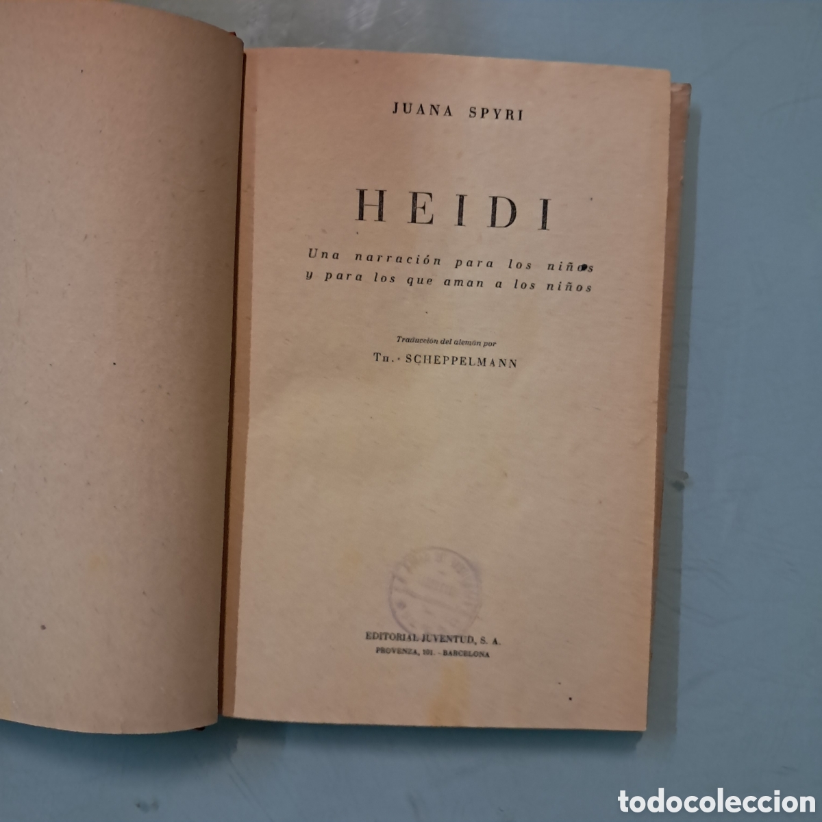 Libros: Juana Spyri, Heidi, Editorial Juventud - Foto 2