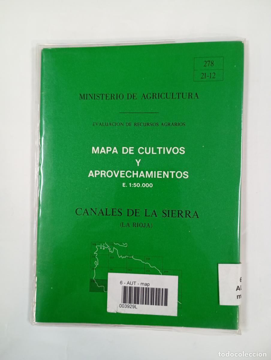 B&uuml;cher: Mapa de cultivos y aprovechamientos. Canales de la Sierra (La Rioja). Ministerio de Agricultura. - V