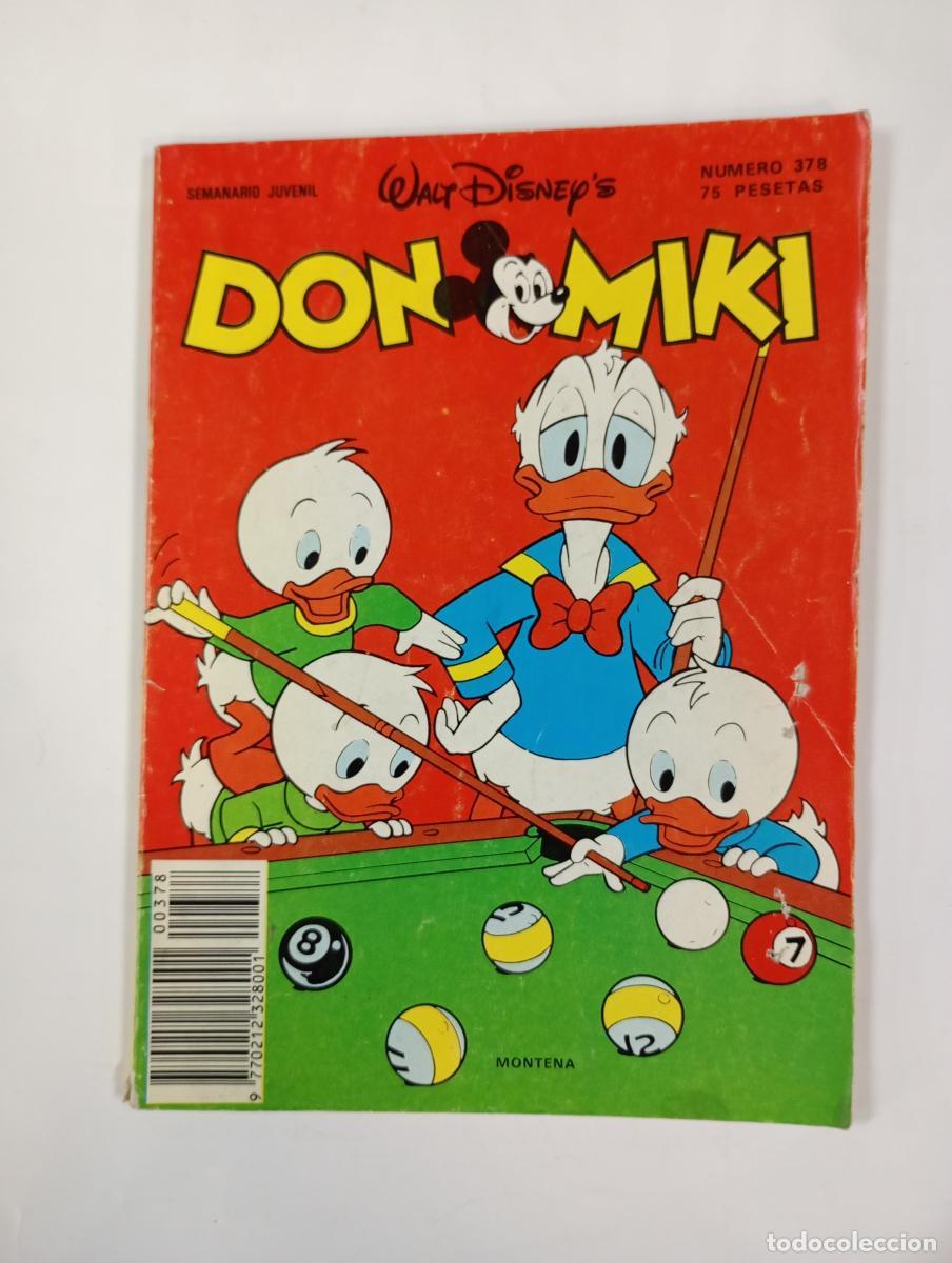 Libros: DON MIKI N&ordm; 378. SEMANARIO JUVENIL WAL DISNEY. - MONTENA. TDK1001