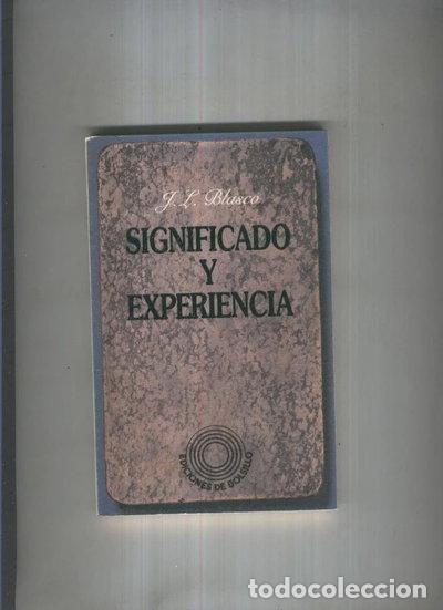 Libros: Significado y experiencia- 9788429721027