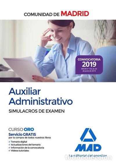 Livros em segunda m&atilde;o: Auxiliar Administrativo de la Comunidad de Madrid. Simulacros de examen- 9788414229613