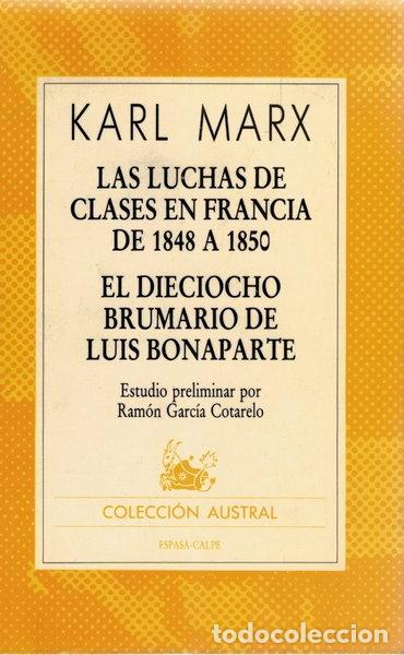 Libros: Las luchas de clases en Francia de 1848 a 1850- 9788423916511