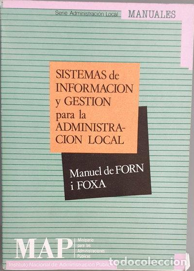 Libros: Sistemas de informaci&oacute;n y gesti&oacute;n para la administraci&oacute;n local- 9788470884696