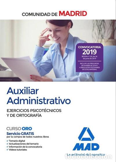 Libros: Auxiliar administrativo de la Comunidad de Madrid. Ejercicios psicot&eacute;cnicos y...- 9788414229637
