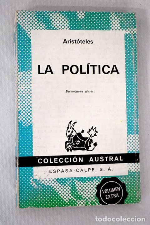 Libros: La pol&iacute;tica: Arist&oacute;teles.- Arist&oacute;teles
