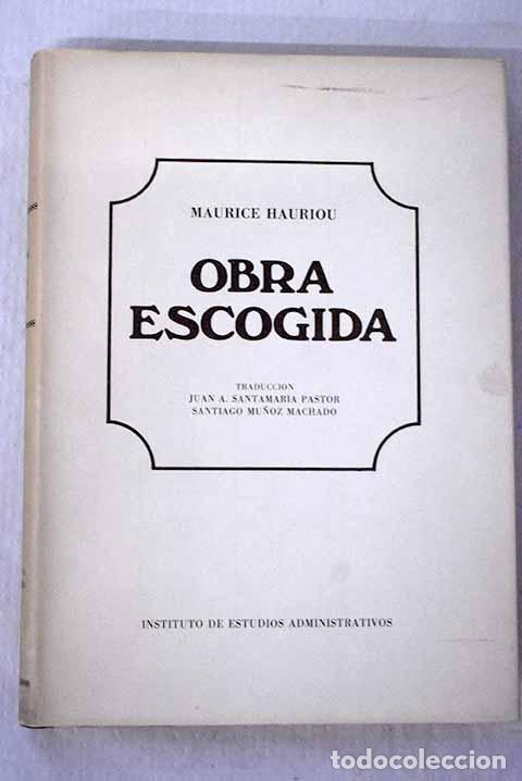 Libros: Obra escogida: Hauriou, Maurice.- Hauriou, Maurice