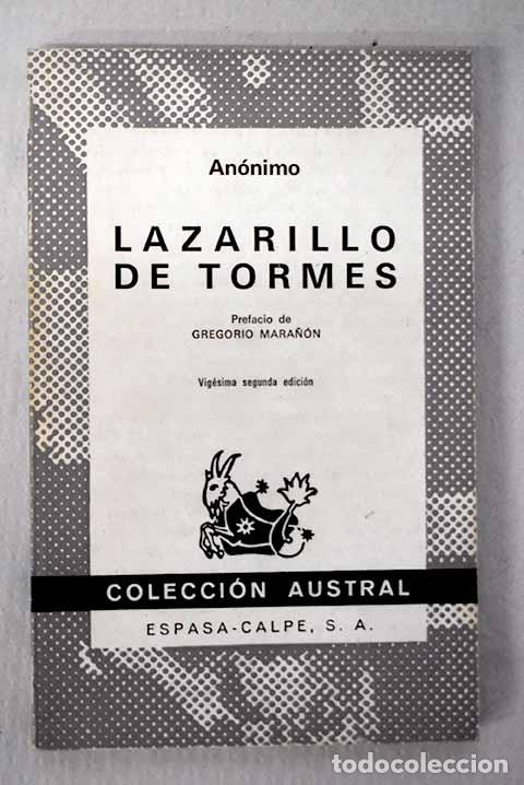 Libros: Lazarillo de Tormes: