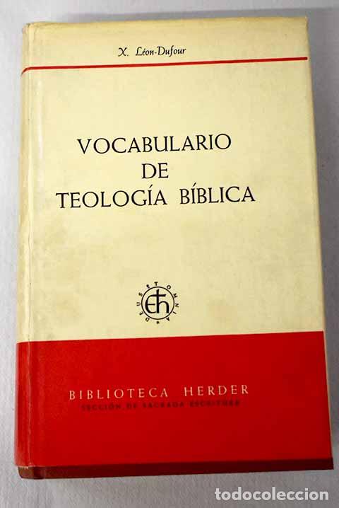 Libros: Vocabulario de teolog&iacute;a b&iacute;blica