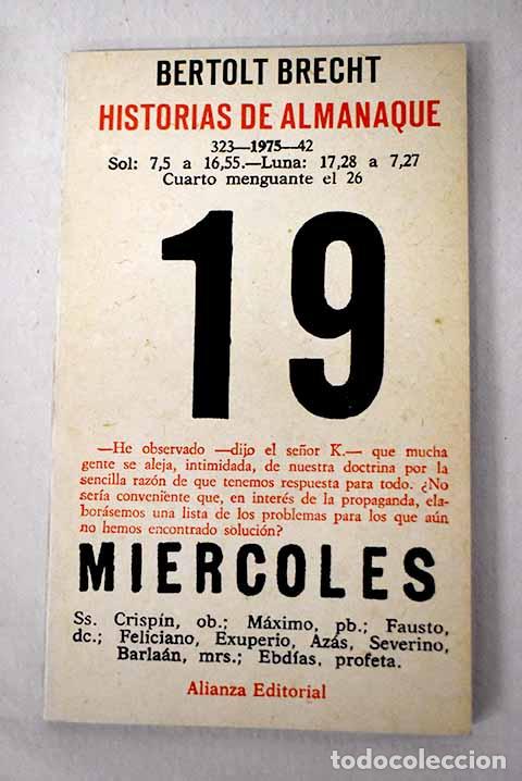 Libros: Historias de almanaque.- Brecht, Bertolt
