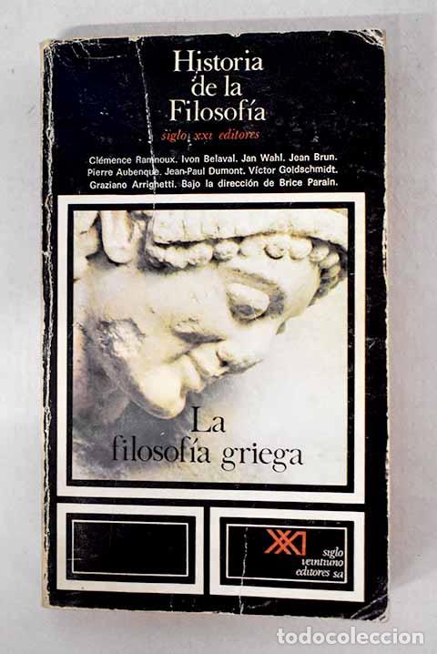 Libros: La filosof&iacute;a griega: