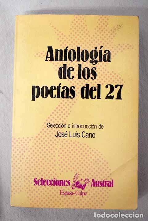 Livros em segunda m&atilde;o: Antolog&iacute;a de los poetas del 27