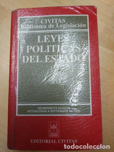 Libros: Leyes pol&iacute;ticas del estado- 9788447011018