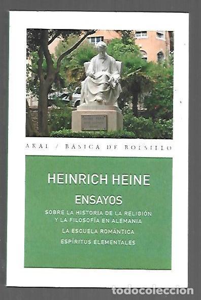 B&uuml;cher: ENSAYOS: SOBRE LA HISTORIA DE LA RELIGION Y LA FILOSOFIA EN ALEMANIA / LA ESCUELA ROMANTICA / ESPIRI
