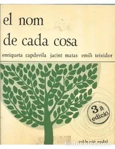 Livres: El nom de cada cosa- 9788472790735