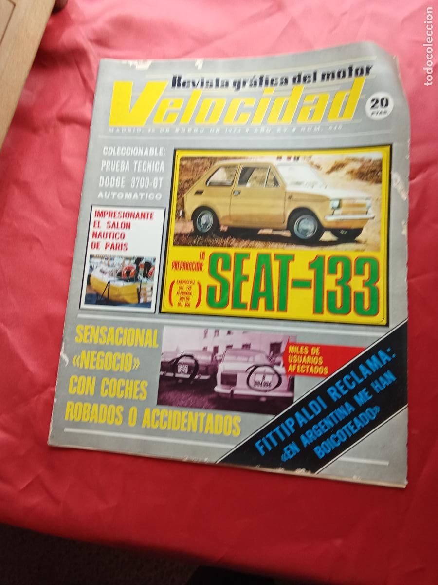 Libros: Revista Velocidad N&uacute;m.646 1974 BA.1494