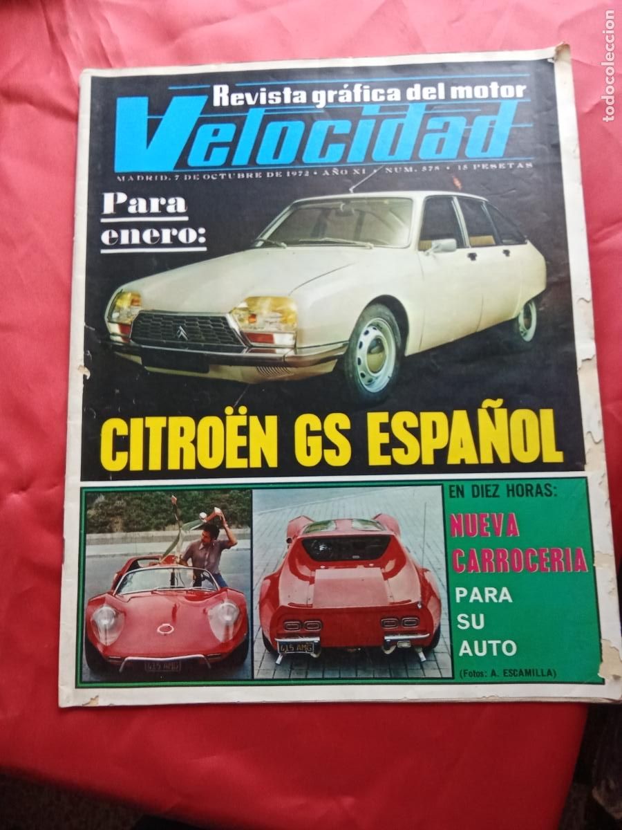 books: Revista Velocidad N&uacute;m.578 Octubre 1972 BA.1498