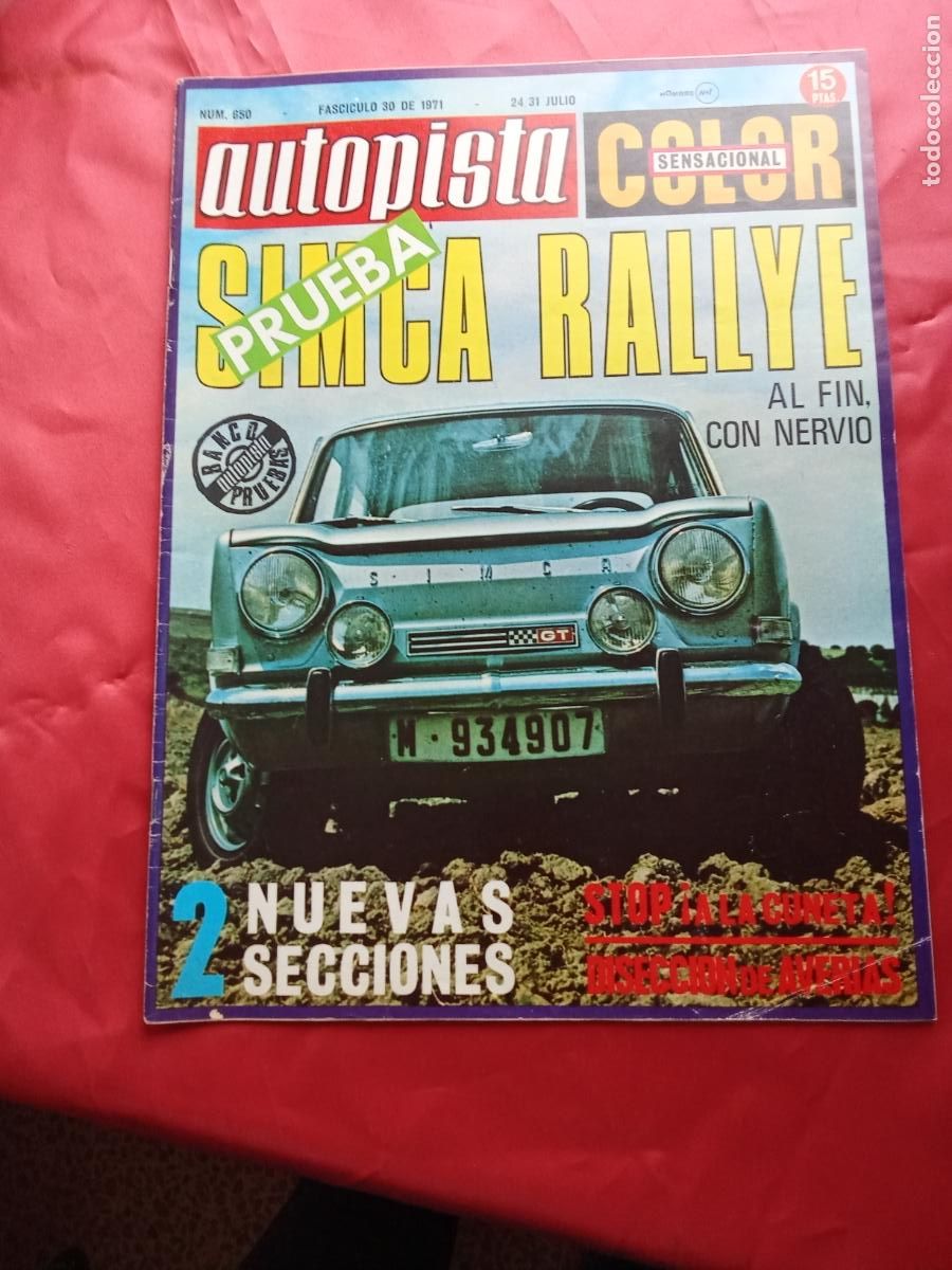 Libros: Revista Autopista N&ordm; 650 Julio 1971 BA.1500